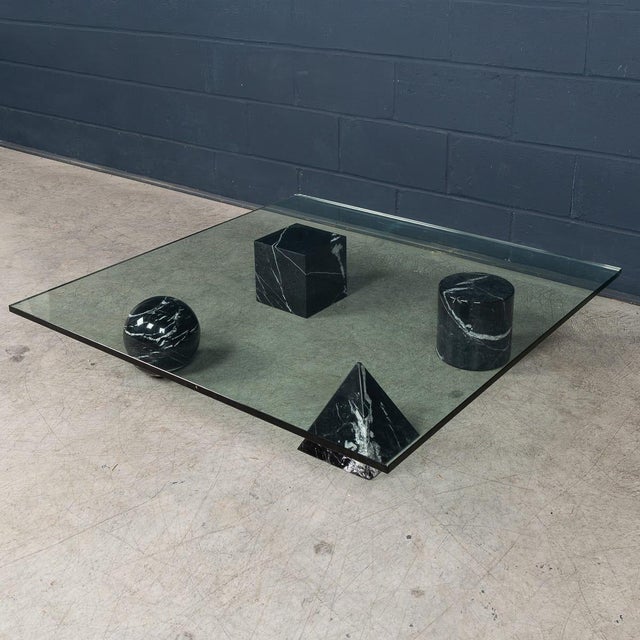 An iconic ‘metafora’ coffee table designed by lella and massimo vignelli for castigliani, italy, circa 1980. A celebrated...