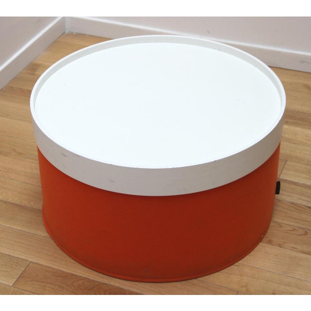 Coffee table Drum Pouffe by Softline For Sale - Image 3 of 6