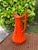 1984 Atomic Orange Art Pottery Ewer by Cherokee Pottery For Sale In Naples, FL - Image 6 of 10