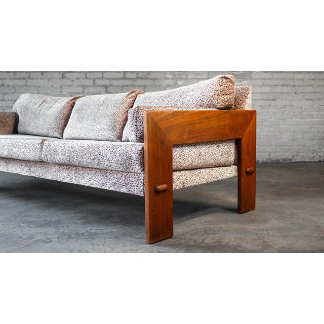 1960s Attributed to Adrian Pearsall for Craft Associates Walnut Sofa For Sale - Image 10 of 18