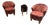 1990s Postmodern Barrel Chairs For Sale