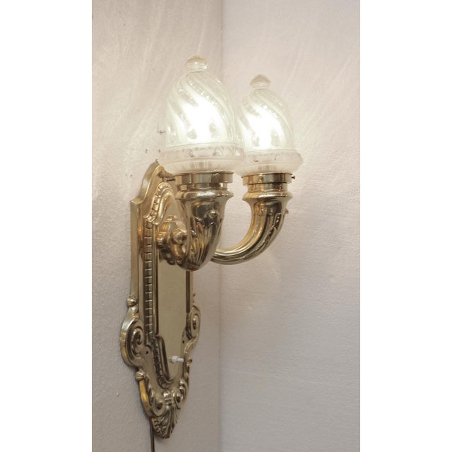 19th Century Art Nouveau Wall Lamp, 1890s For Sale - Image 5 of 15