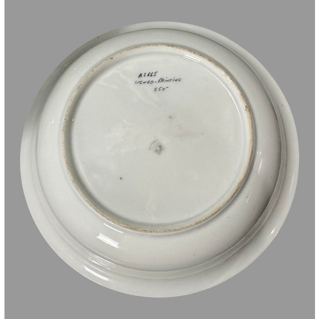 Antique Artist Signed Wagner Hand Painted Gilt Decorated Porcelain Portrait Bowl For Sale - Image 6 of 6