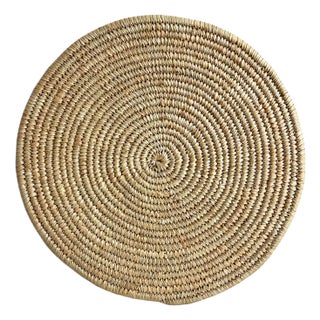 Vintage Natural Woven Kuba Coastal Placemat For Sale