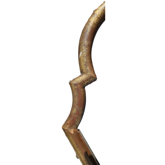 Large Antique French Gendarmes-Shaped Gilded Wood Mirror, 1890s For Sale - Image 6 of 9