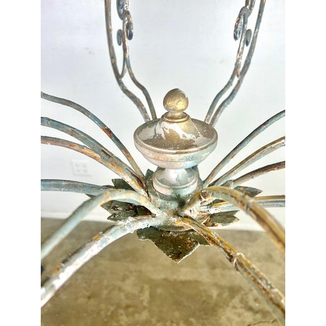 Metal Vincente Eight Light Wood & Iron Painted Chandelier by Miamar Home For Sale - Image 7 of 12