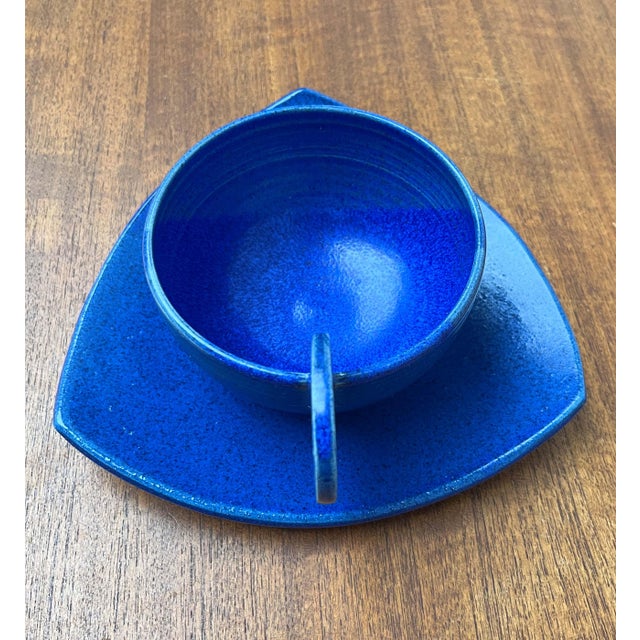 Postmodern Finnish Studio Pottery Tea or Coffee Service by Tarja Ahokainen, Set of 12 For Sale - Image 12 of 18