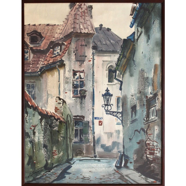 Old town. 1965, watercolor on paper, 70 x 54 cm janis brekte (1920.15.viii – 1985.27.xii) janis brekte his first artistic...