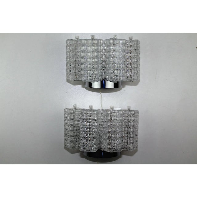 Cubist Wall Lights from Stölzle, 1960s, Set of 2 For Sale - Image 6 of 13