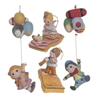 Disney Goebel “It’s a Small World” Hand-Painted Ceramic Ornament Figures, Set of 4, For Sale