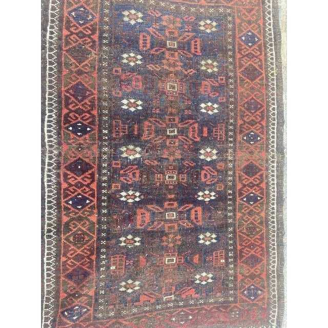 Antique Turkmen Baluch Rug For Sale - Image 15 of 18