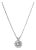 Unisex 14k White Gold Gia 2.28ct K Vvs2 Round Diamond Solitaire Pendant Necklace For Sale