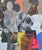 "Antica Roma" - Mid-Century Abstract Collage with Figures Stunning mid-century mixed media collage of Roman travel items...