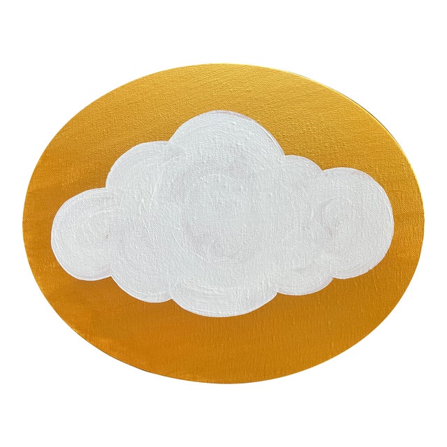 Small Gold Cloud Painting by Max and Alma For Sale