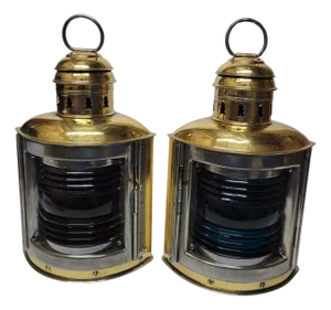 Solid Brass Boat Lanterns by Perko