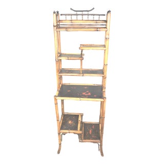 Mid 19th Century Napoleon III Period Bamboo Etagere For Sale