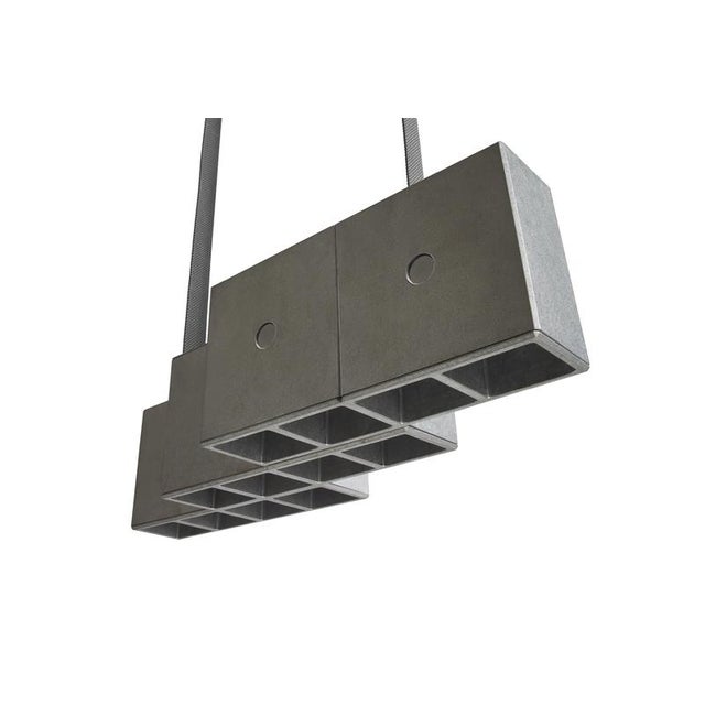 Metal Aluminium Tsai Suspension Lamp by Mario Tsai for Cassina For Sale - Image 7 of 11