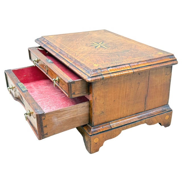 An Exceptionally Rare And Extremely Attractive Early 18th Century George I Period Walnut And Burr Walnut Miniature Table...