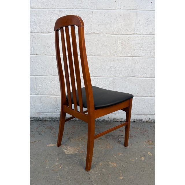 Wood Set of Ten Mid-Century Modern Slat-Back Dining Room Chairs For Sale - Image 7 of 13