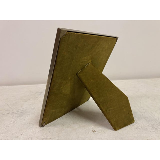 Wood Vintage Italian Photo Frame by Gabriella Crespi, 1970s For Sale - Image 7 of 11