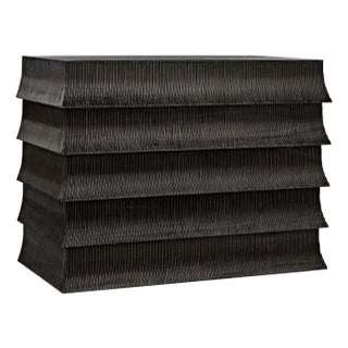 Ava Dresser, Hand Rubbed Black with Light Brown Highlights For Sale