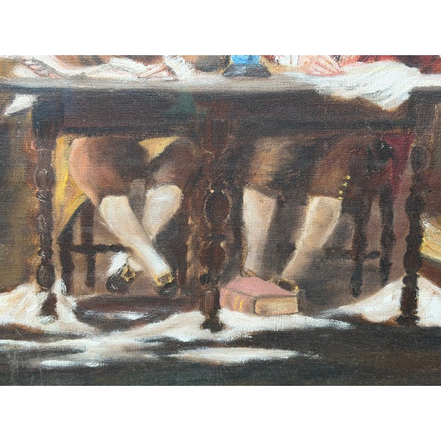 Historic Oil Painting After Jean Leon Gerome Ferris – Benjamin Franklin, John Adams & Thomas Jefferson Drafting the Declaration of Independence For Sale - Image 10 of 18