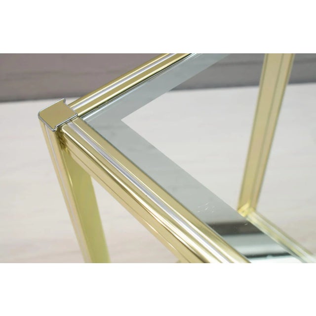 Gold Two-Toned Hollywood Regency Serving Trolley, 1960s For Sale - Image 8 of 9