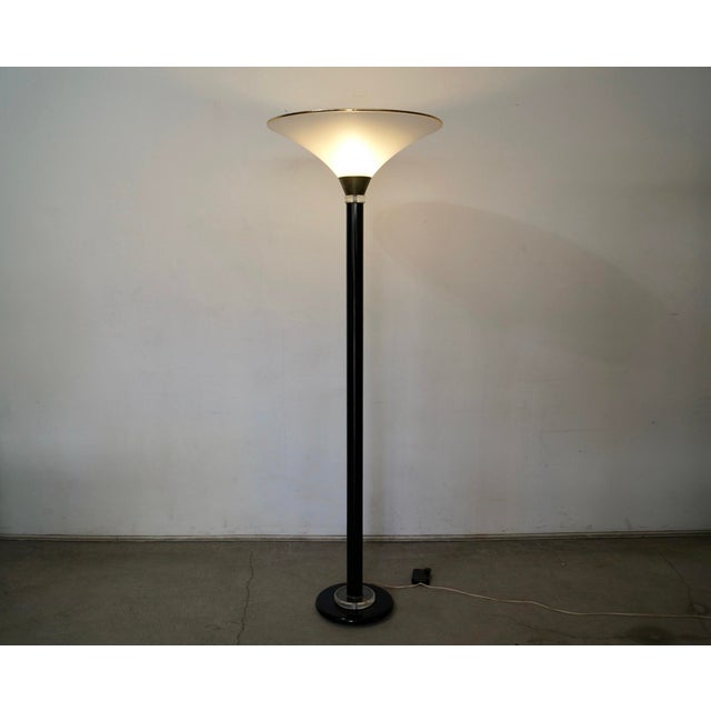 1980’s Hollywood Regency Torchiere Floor Lamp For Sale - Image 11 of 12
