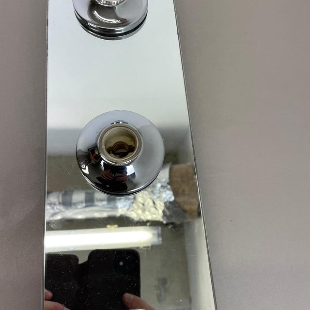 Pop Art Space Age Silver Mirror Wall Light by Eglo Light, Germany, 1980s For Sale - Image 18 of 18