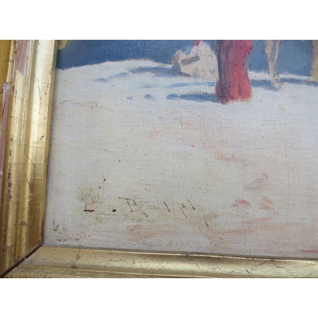 John Ralph Egyptian Scene on Panel Circa 1910 For Sale In New York - Image 6 of 10