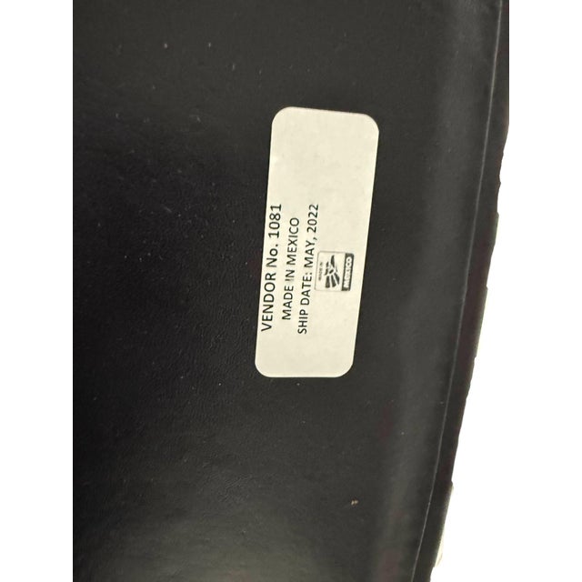 Metal Sol & Luna Brown Leather and Iron Bar Stool For Sale - Image 7 of 8