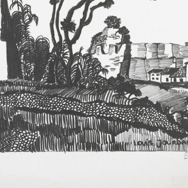 Louis Jourdan, Landscape, 20th Century, Screenprint For Sale - Image 5 of 6