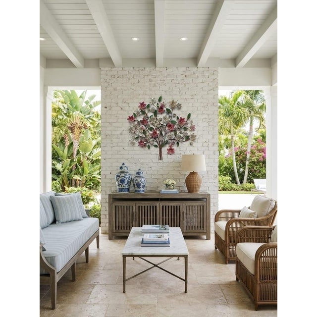 Vintage Metal Floral Tree Wall Sculpture For Sale In West Palm - Image 6 of 12