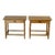 In Style of Henning Kjærnulf Oak Nightstands Set of 2 End Side Tables Vintage Mid-Century Modern 1960s For Sale