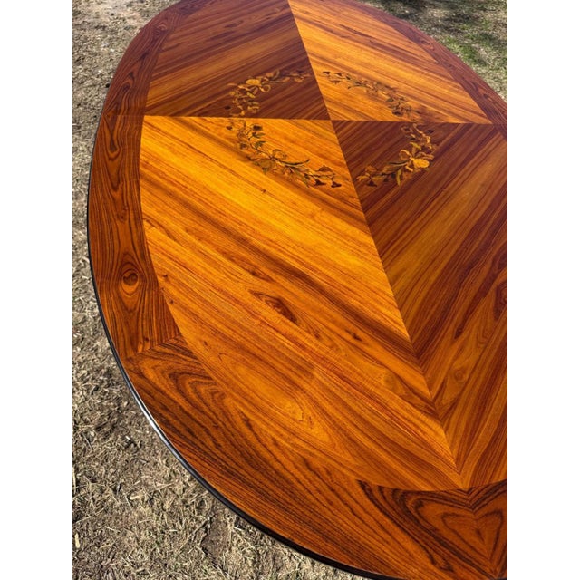 Long French Louis XVI Dining Table Mahogany 1900s For Sale - Image 4 of 18