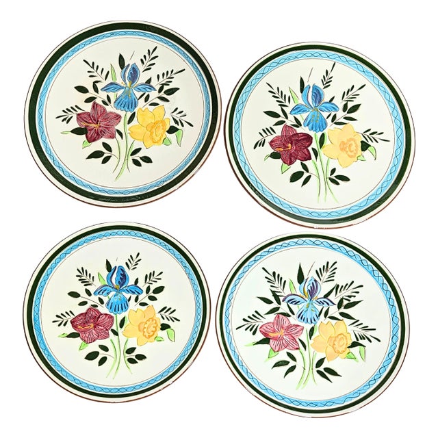 Stangl Spring Flowers Plates- Set of Four For Sale