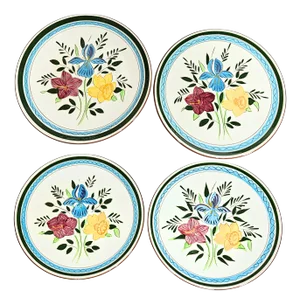 Stangl Spring Flowers Plates- Set of Four