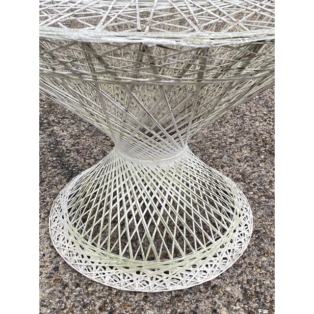 Mid 20th Century Vintage Russell Woodard Mid Century Modern Spun Fiberglass Patio Dining Set 5 Pc For Sale - Image 5 of 12