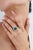 Not Yet Made - Made To Order Contemporary Empire Style 4.1ct Big Emerald Diamond 14k White Gold Ring Size 4 For Sale - Image 5 of 18
