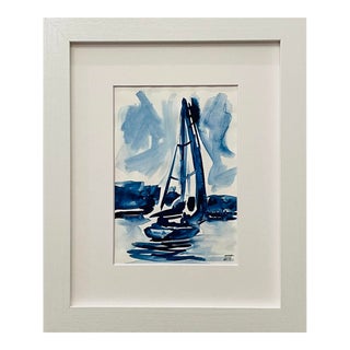 We Must Use Every Precious Moment | Contemporary Coastal Nautical Painting by JJHogan For Sale