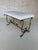 Vintage Mid Century Spanish Gilt Iron Bench With Ornate Base For Sale In New York - Image 6 of 12