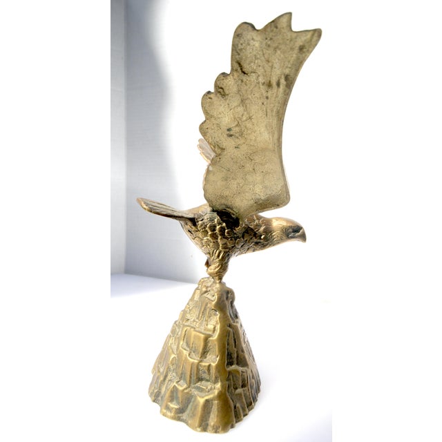 1970s U S Olympic Team Medal Winner's Sculpture Solid Brass Eagle Statue For Sale - Image 14 of 17
