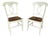 Pottery Barn Napolean Cream Rush Bottom Side Chairs For Sale