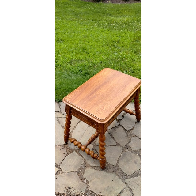 This unique end table is sure to complement mid-19th century, Arts & Crafts, Farmhouse or eclectic decor with its unique...