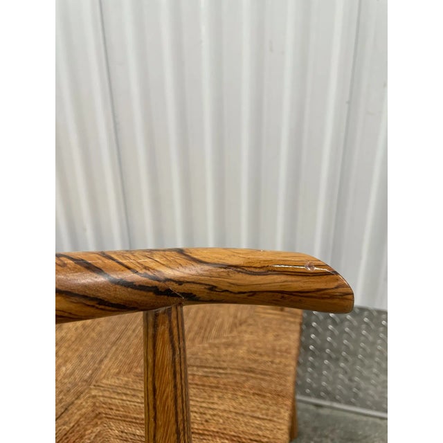 Designer Xiaojie Zhu Post Modern Studio Made Zebra Wood Bench For Sale - Image 10 of 13