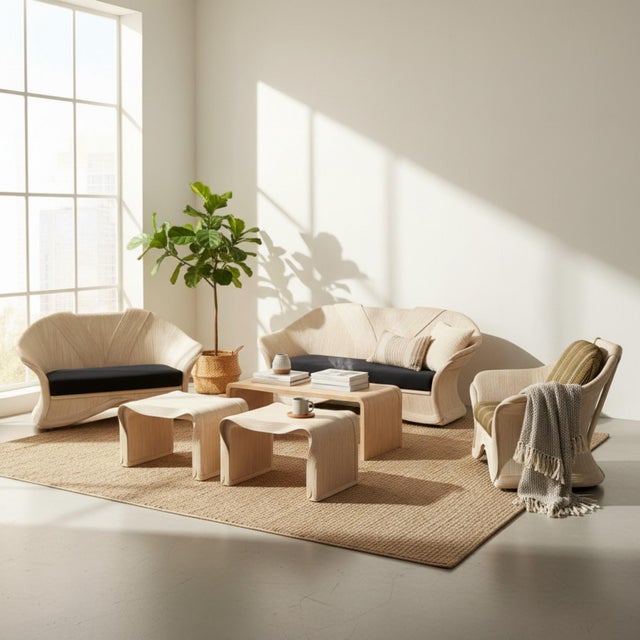 Sculptural Pencil Reed End Tables For Sale - Image 10 of 10