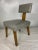 Gray Small MCM Upholstered Wood Side Chair For Sale - Image 8 of 8