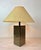 Vintage Table Lamp with Black and Gold Cube Base For Sale - Image 6 of 14