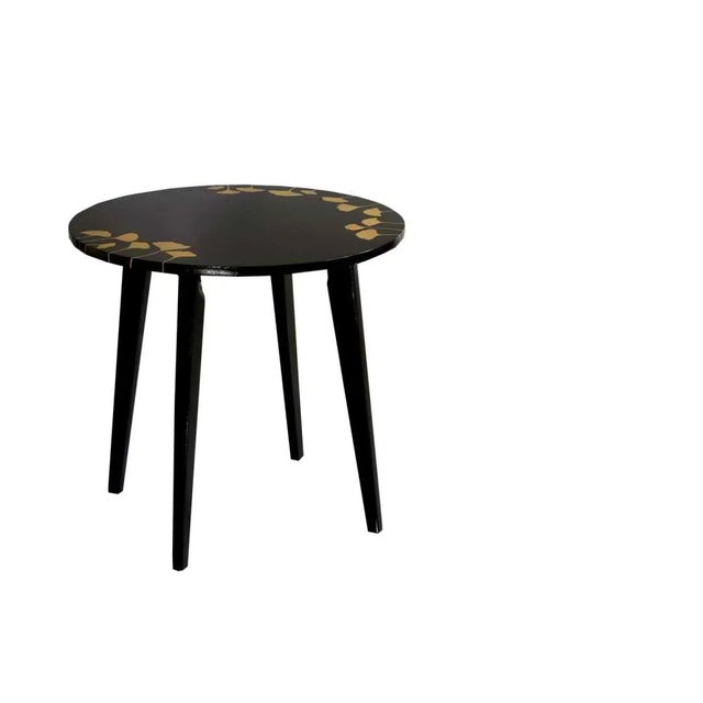 Black Hand Painted Side Table, 1960s For Sale - Image 3 of 5