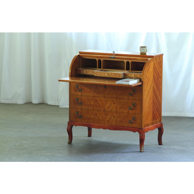 Brown Danish Secretaire in Cherry by Edmund Jørgensen, 1950s For Sale - Image 8 of 18